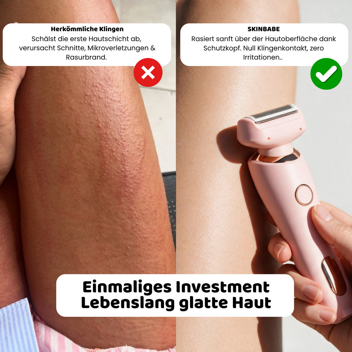 skinbabe – glatte Haut in 2 Minuten